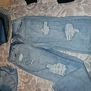 Distressed jeans